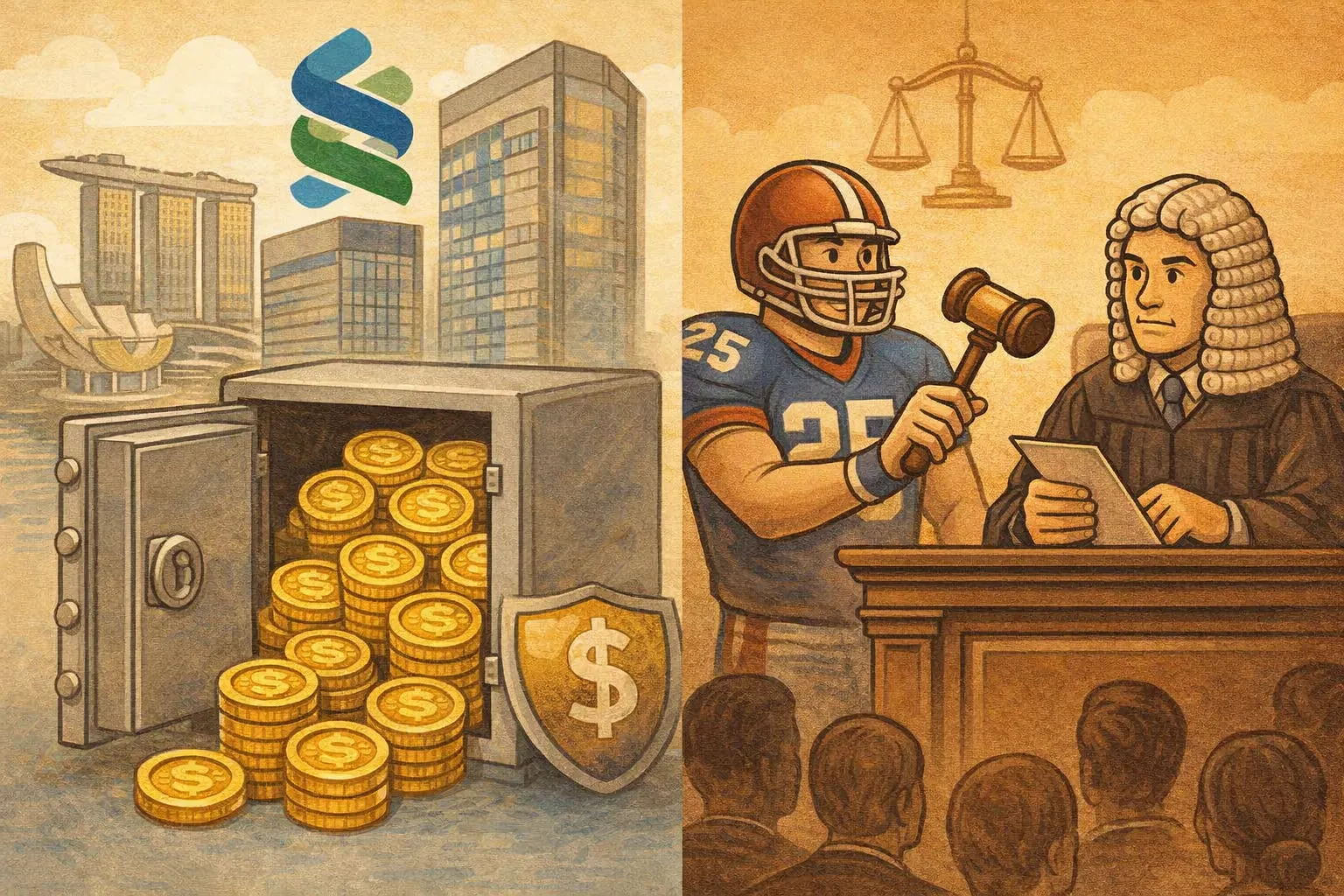 渣打銀行計劃在新加坡託管穩定幣；NFL支持審理Kalshi公正性