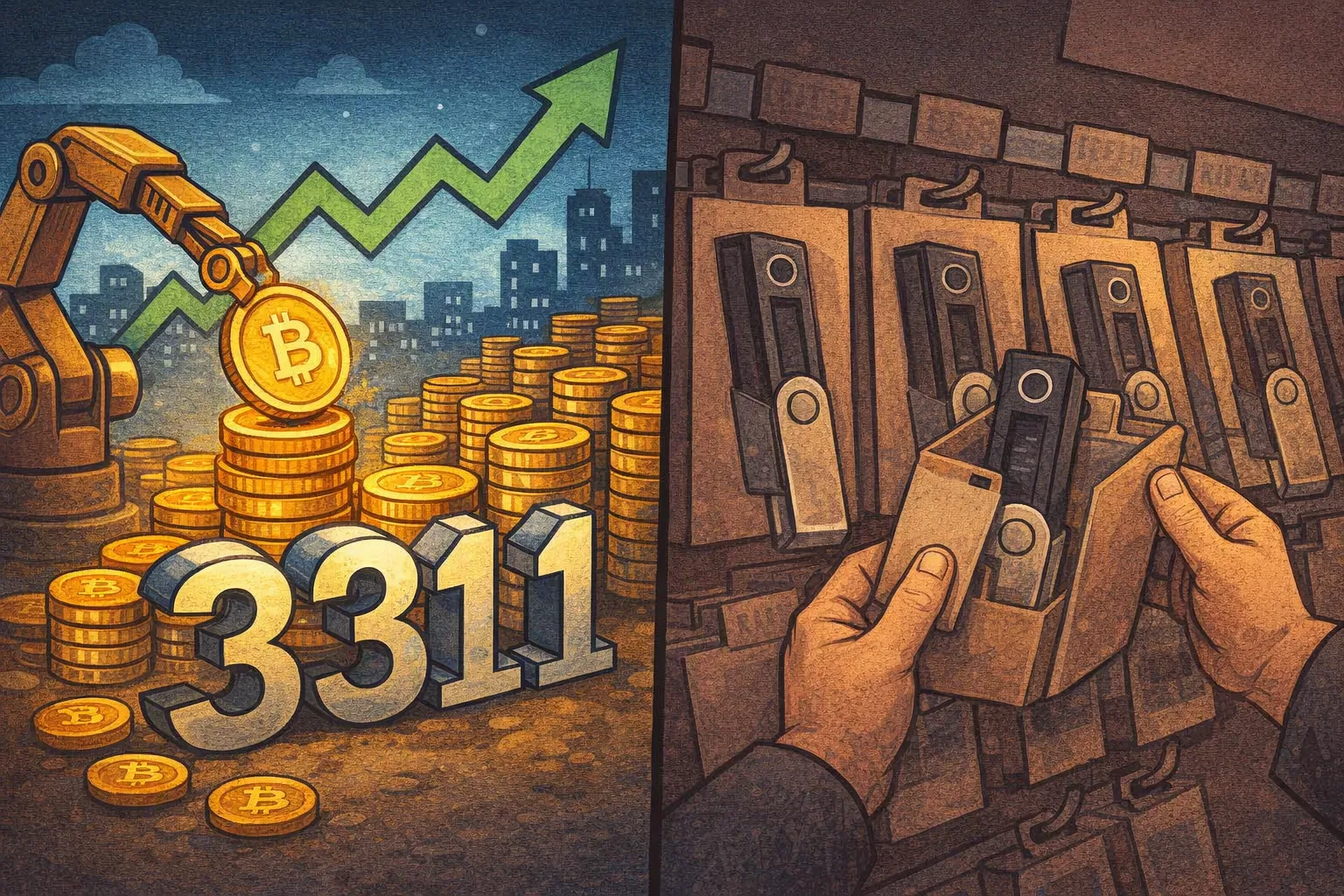 Strive單週買入3311枚比特幣；Ledger要求東南亞及香港經銷商下架設備