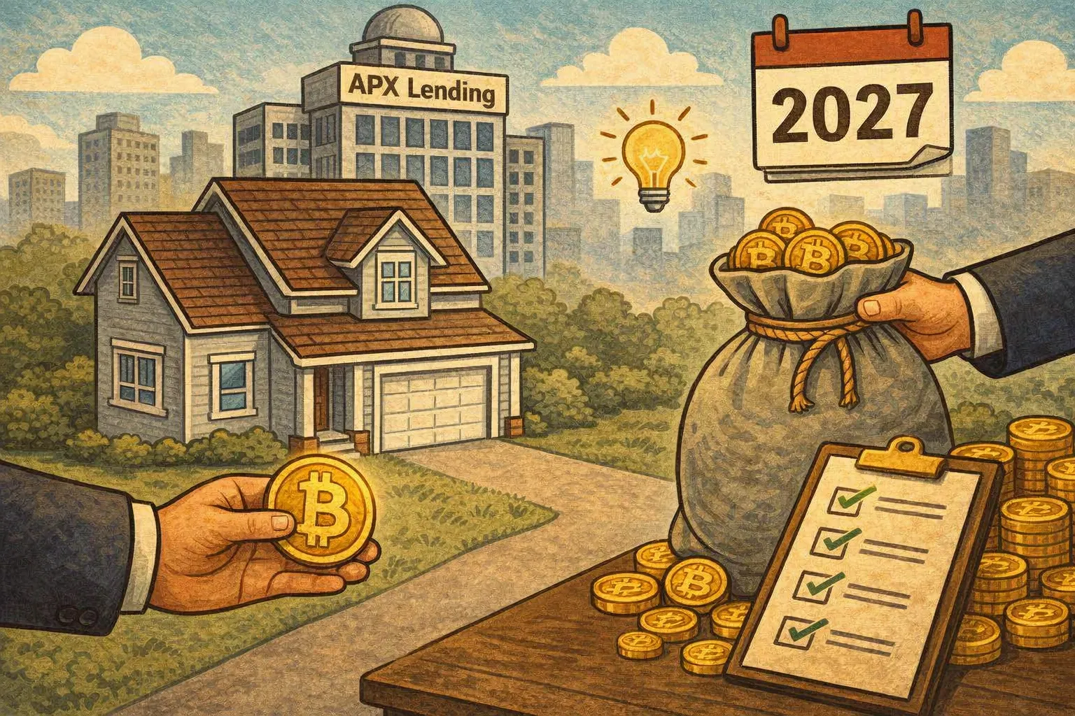 APX Lending宣布2027年推出比特幣抵押房貸