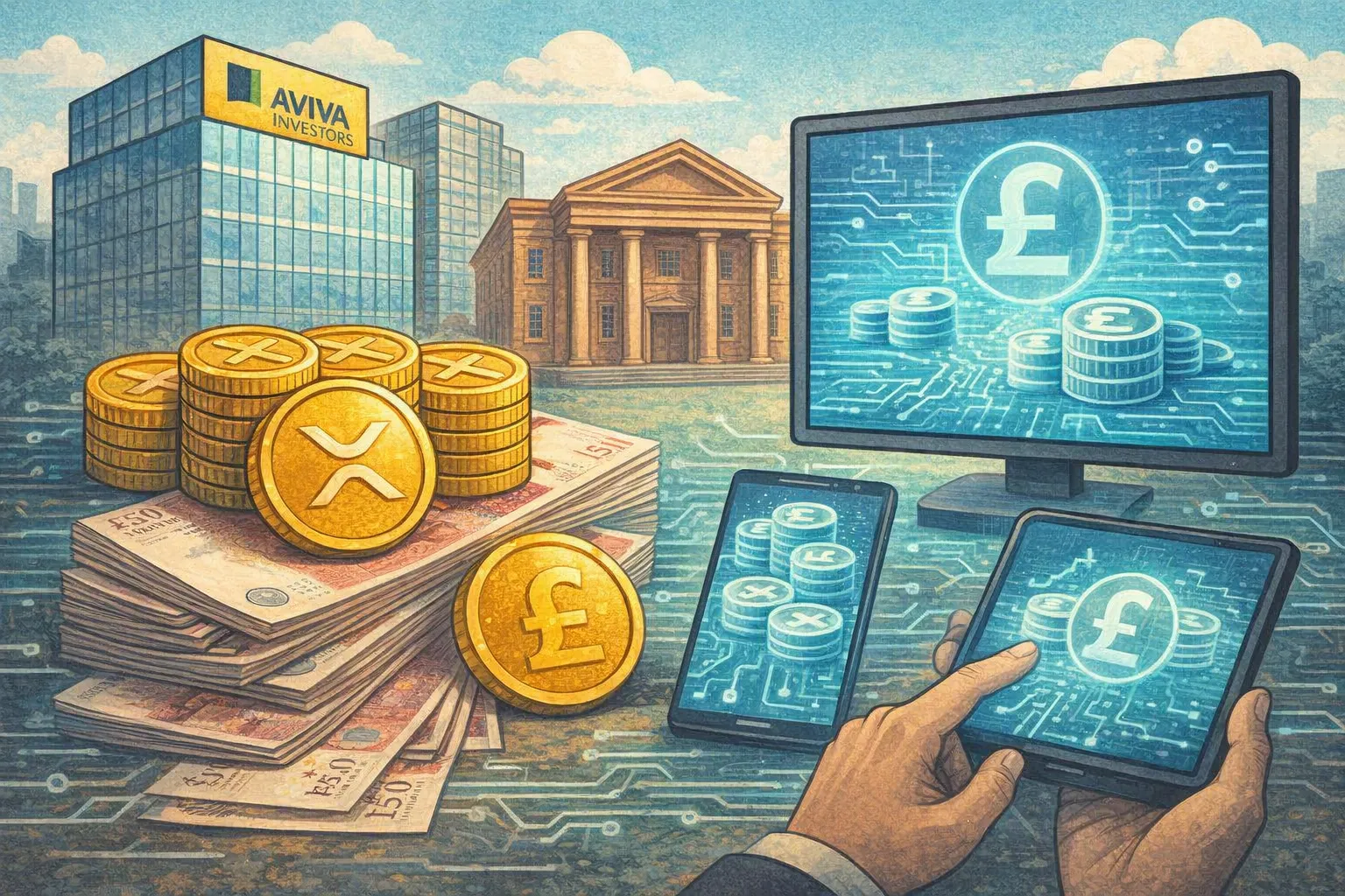 Aviva Investors在XRP Ledger推出代幣化英鎊基金份額