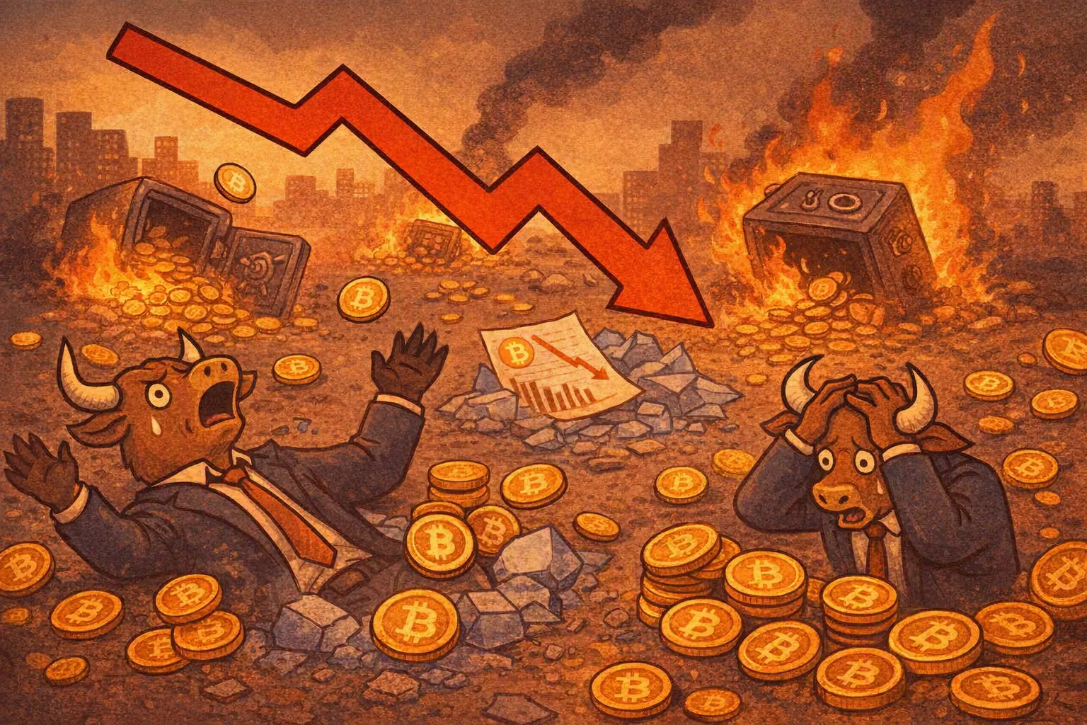 比特幣多頭爆倉3.97億美元