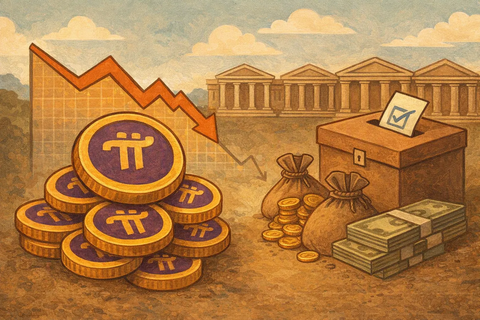 Pi Network距歷史低點僅7.9%