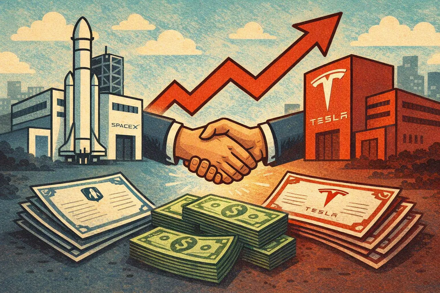 巴克萊預估SpaceX與特斯拉全股票合併