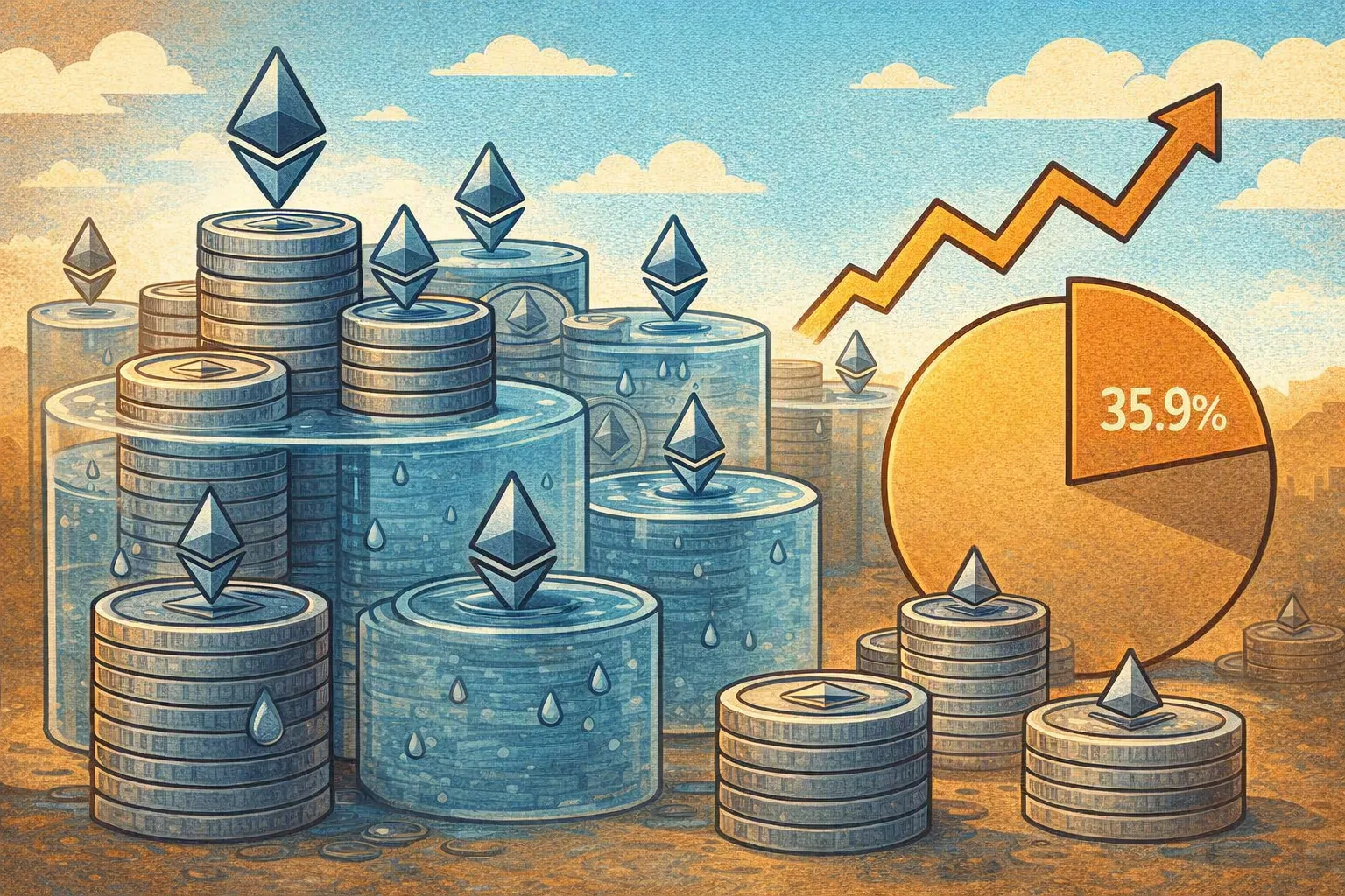 以太坊質押量創紀錄4380萬枚