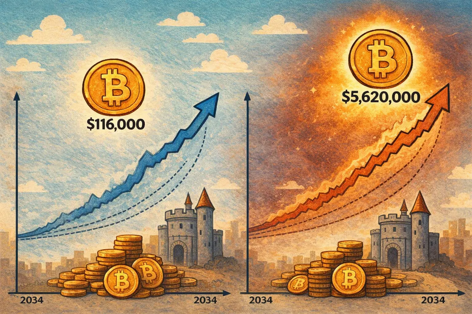 蒙地卡羅模擬比特幣2034年預測