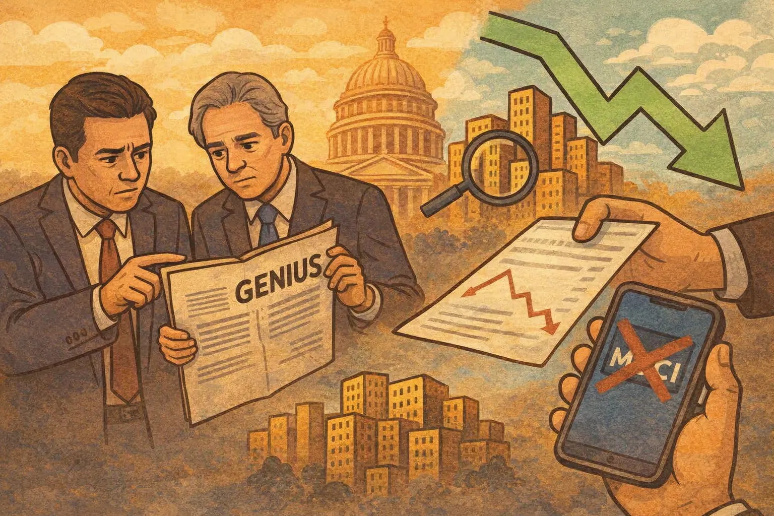 GENIUS法案10月底前公布；Strategy面臨MSCI指數剔除風險