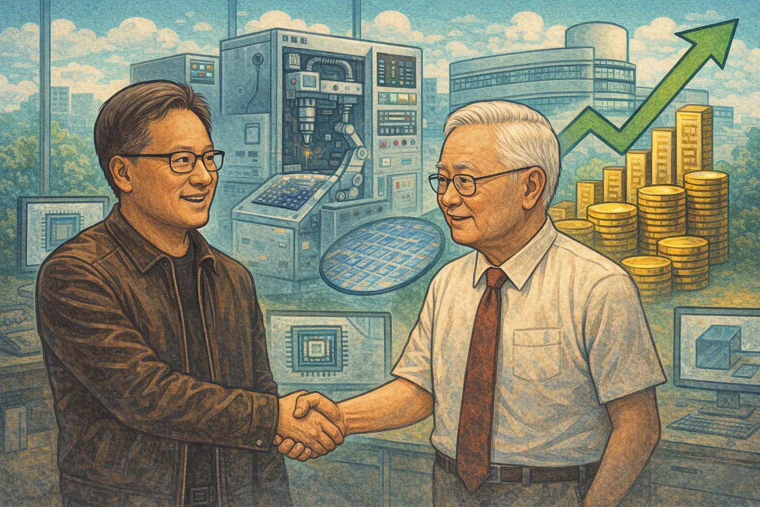 黃仁勳回憶與張忠謀首次合作