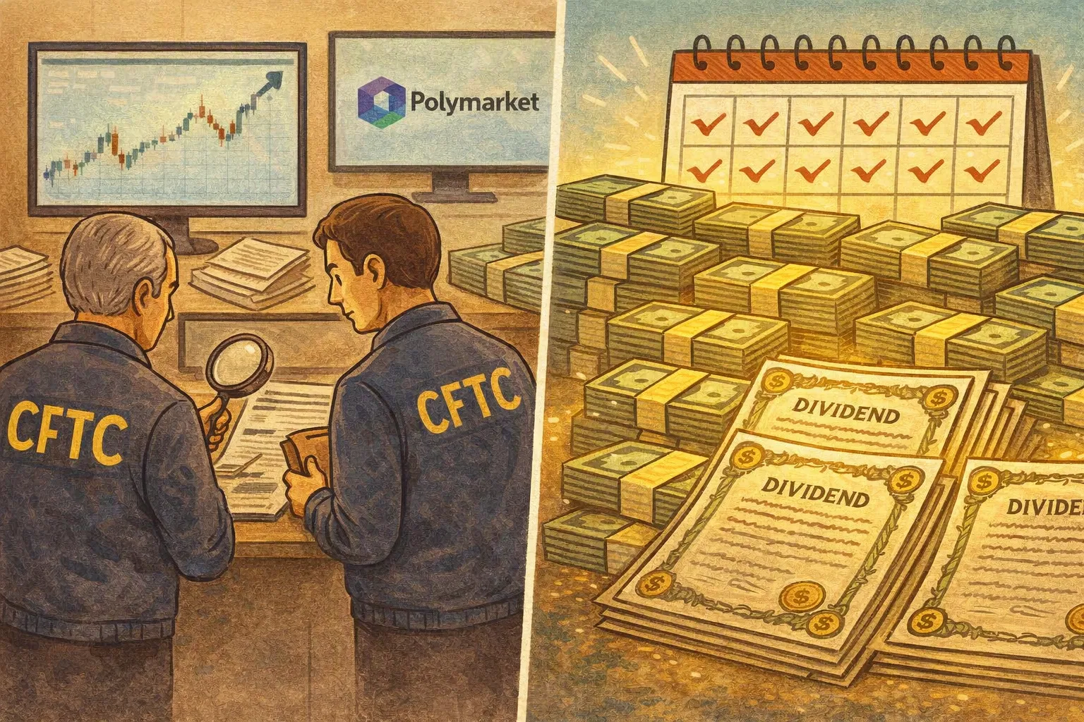 CFTC重新調查Polymarket涉違反禁令協議；Strategy批准每日股利累積