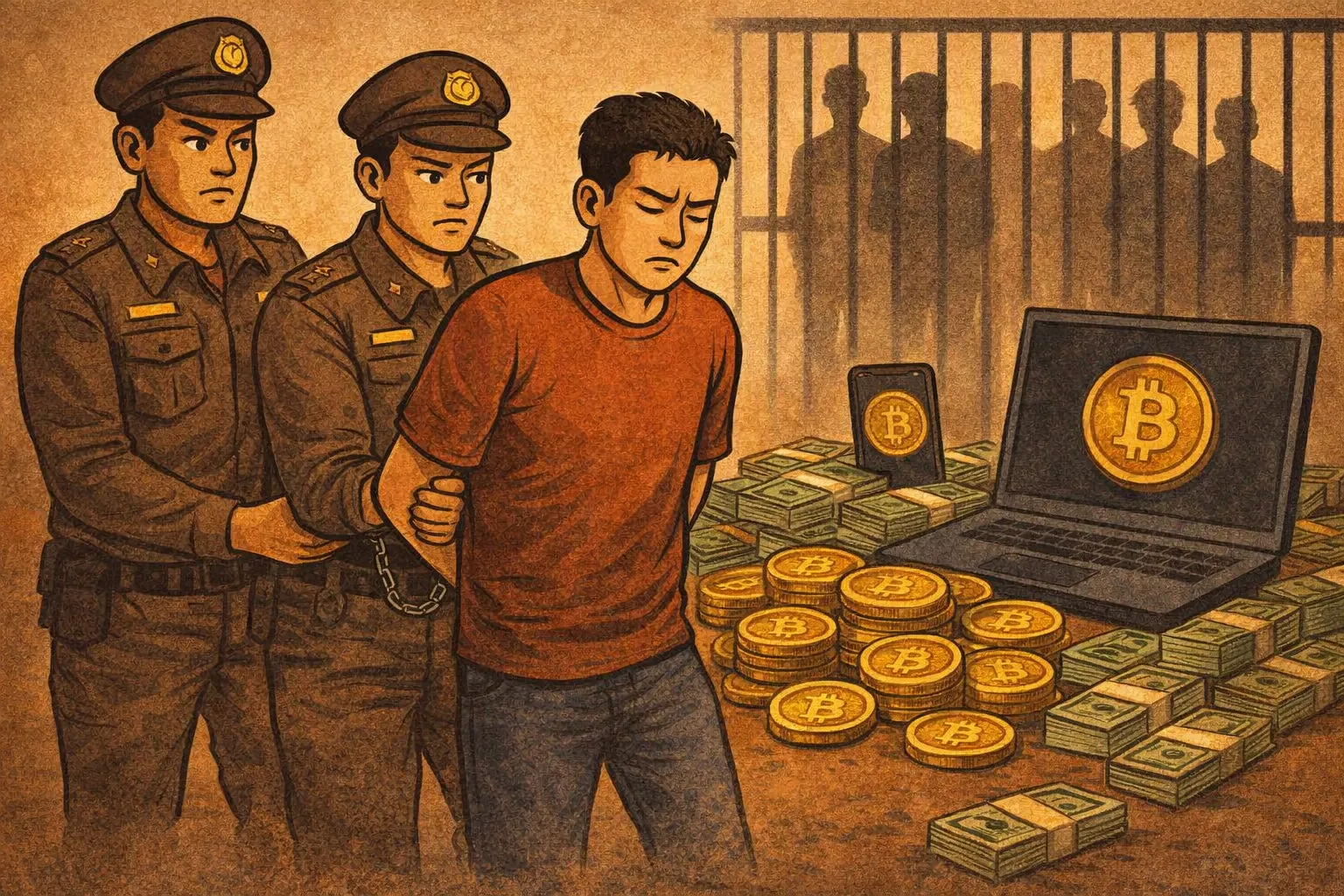 泰國逮捕中國通緝犯涉嫌提供加密貨幣兌換