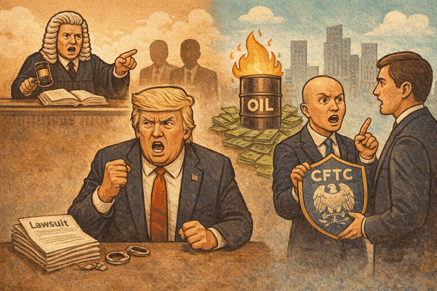 Circle股東起訴川普與WLFI；CMC敦促CFTC暫緩批准永續石油期貨合約