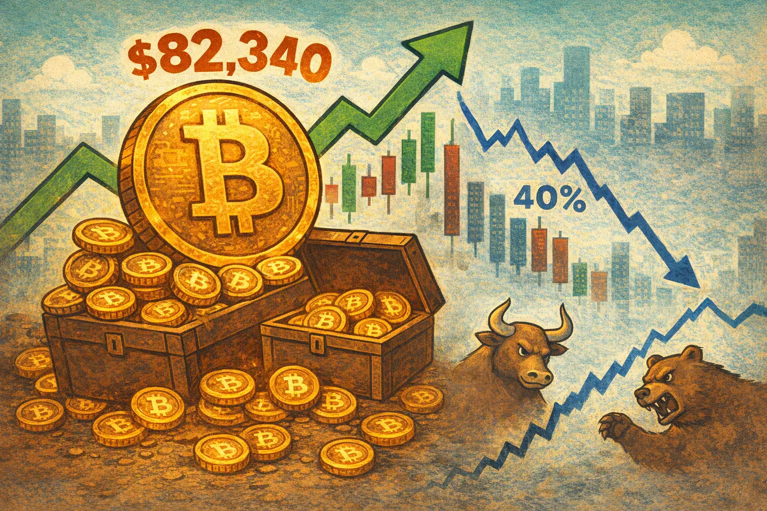 比特幣與股票相關性降至40%